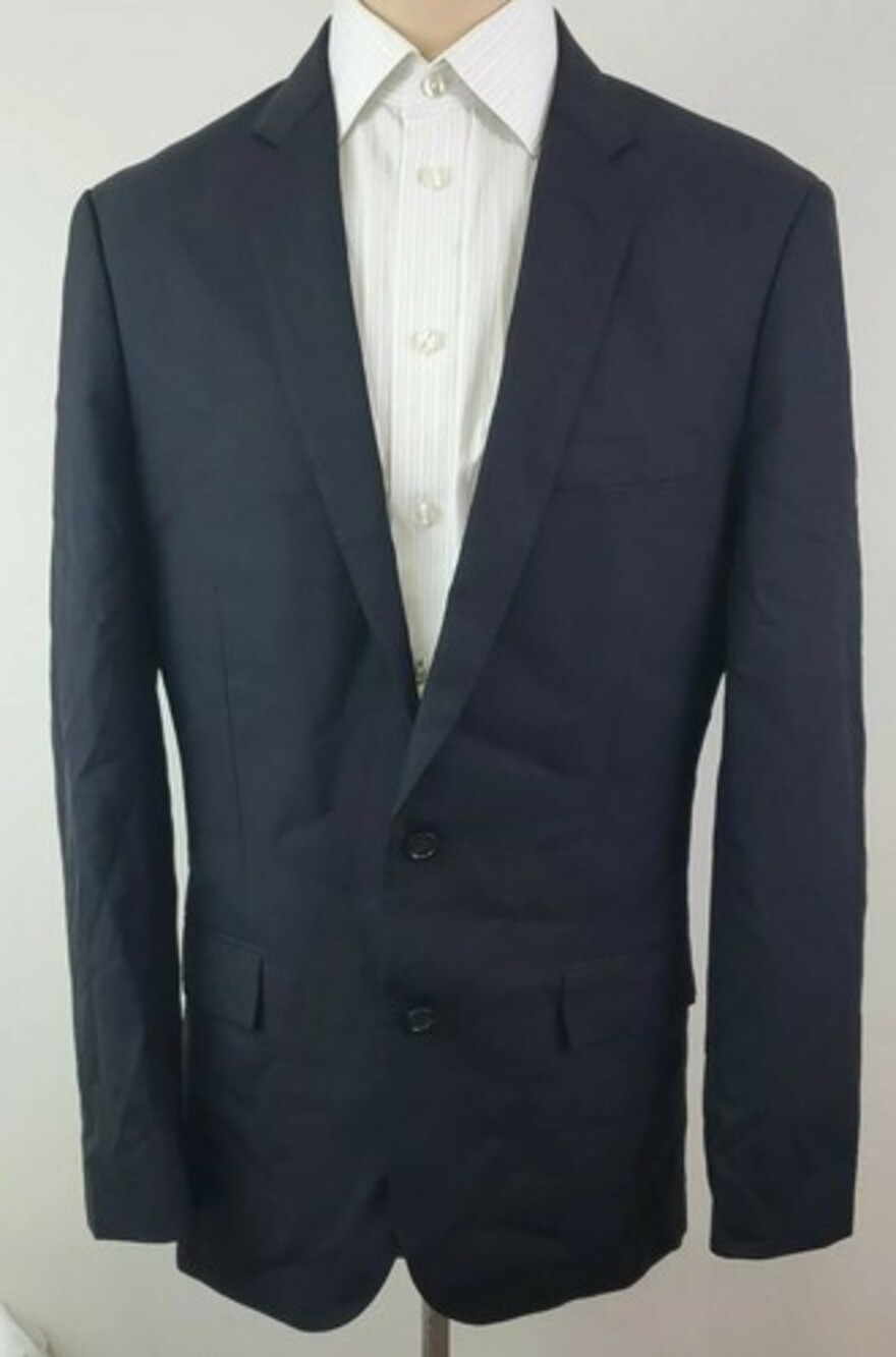 J Crew Ludlow Loro Piana Super 120's Mens Black 2 Button Sport Coat Size 40 L